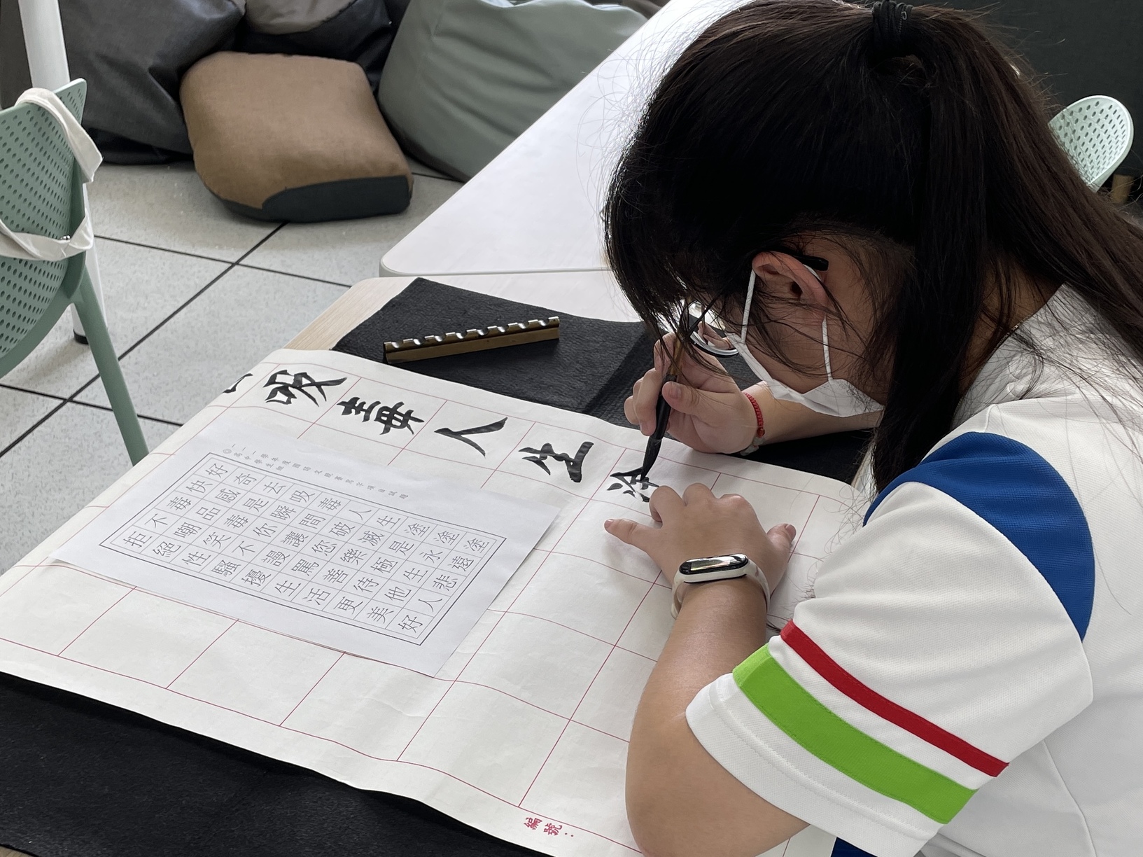 111學年度 國語文競賽 寫字比賽圖片